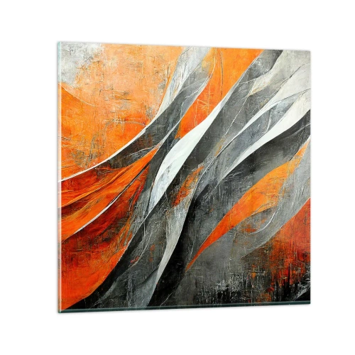 Obraz na szkle - Żar i chłód - 40x40 cm