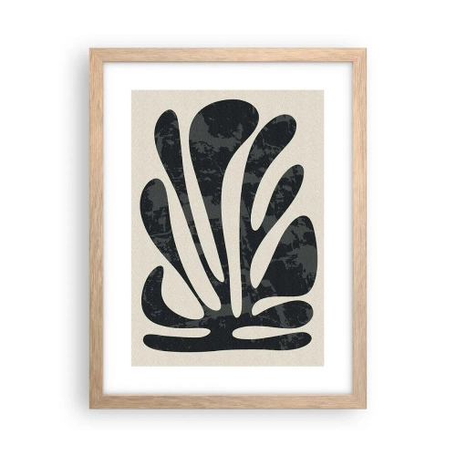 Plakat w ramie jasny dąb - Abstrakcja wielopalczasta - 30x40 cm