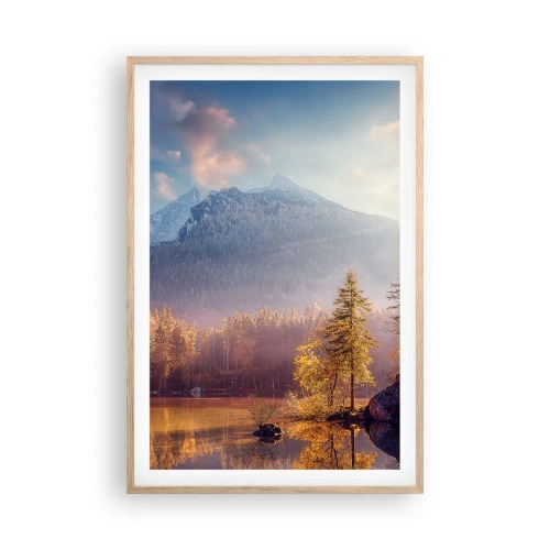 Plakat w ramie jasny dąb - W górach i dolinach - 61x91 cm