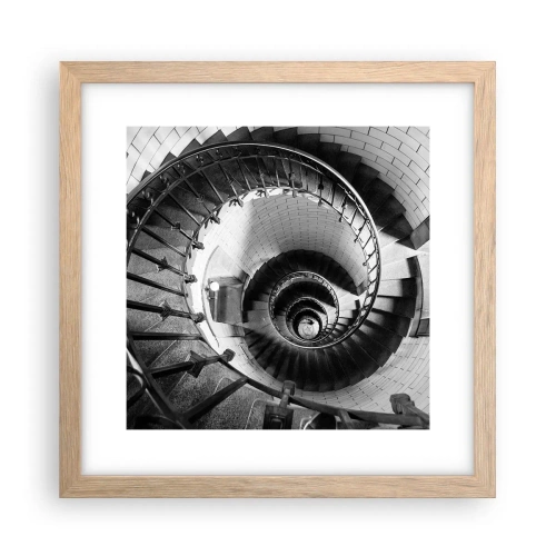 Plakat w ramie jasny dąb - Wyżej i wyżej - 30x30 cm