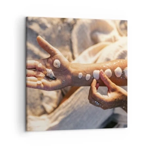 Obraz na płótnie - Piękno w zasięgu ręki - 50x50 cm