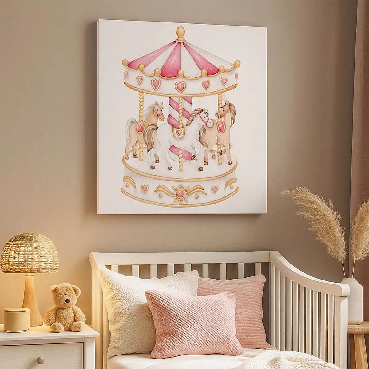 Obraz na płótnie - Słodki świat dzieciństwa - 30x30 cm