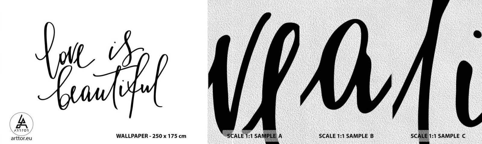 Fototapeta Próbka Premium Sand - Czytaj i powtarzaj - Typografia, Afirmacja, Maksyma - 100x30 cm