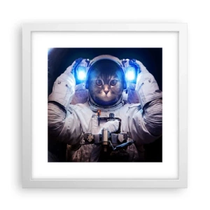 Plakat w białej ramie - Houston, macie problem - 30x30 cm