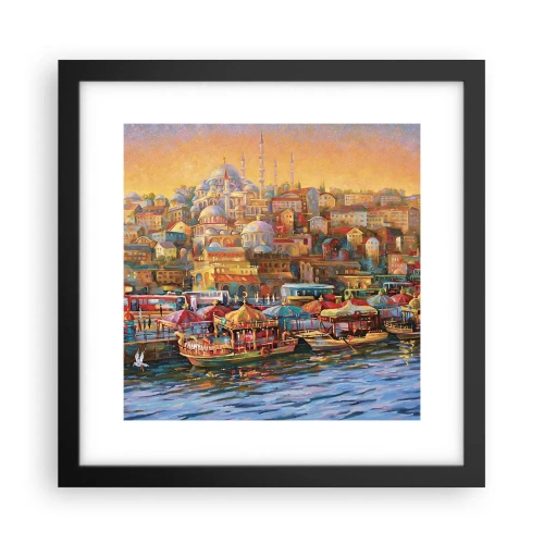 Plakat w czarnej ramie - Stambulska opowieść - 30x30 cm