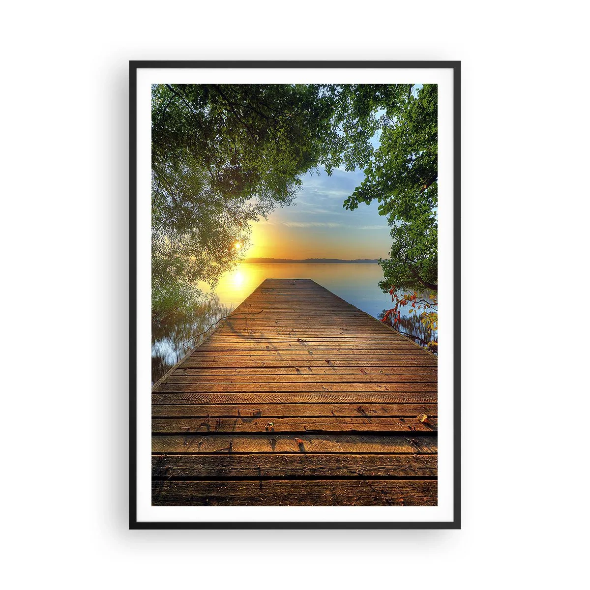 Plakat w czarnej ramie - Nie śpiesz się, usiądź - 70x100 cm