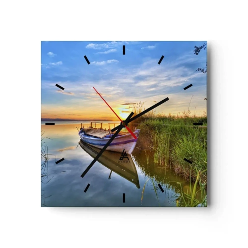 Zegar ścienny - Zatoczka spełnionych marzeń - 40x40 cm