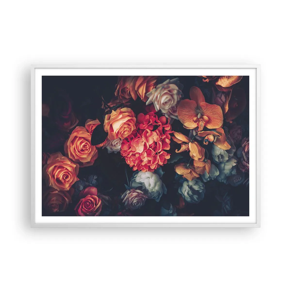 Plakat w białej ramie - Jak u holenderskich mistrzów - 100x70 cm