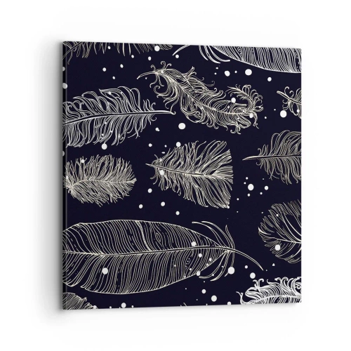 Obraz na płótnie - Pierzasta koronka - 70x70 cm