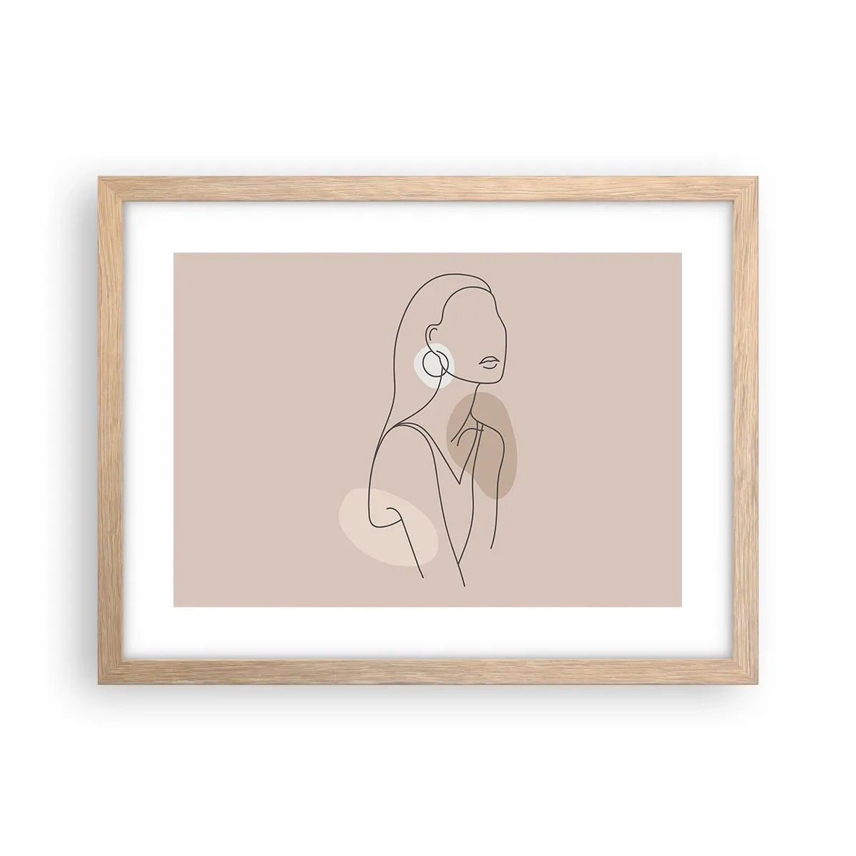 Plakat w ramie jasny dąb - Ikona dziewczęcości - 40x30 cm
