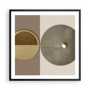 Plakat w czarnej ramie - Doskonała równowaga - 60x60 cm