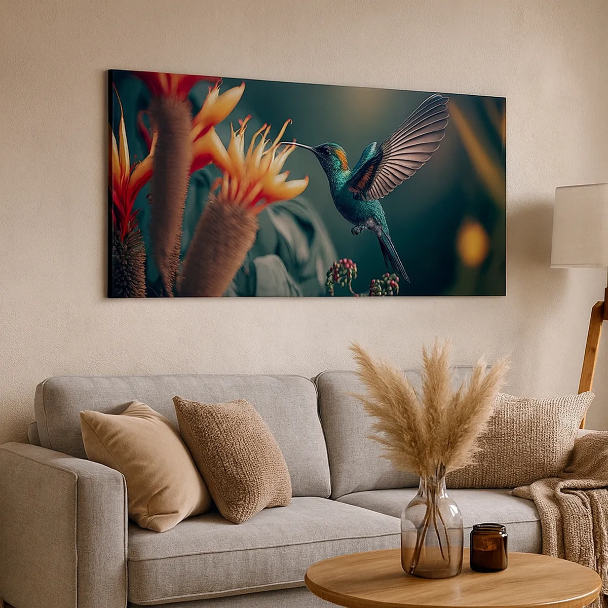 Obraz na płótnie - naprawdę barwne życie - 30x30 cm