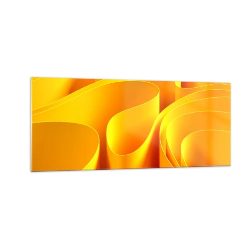 Obraz na szkle - Jak fale słońca - 100x40 cm