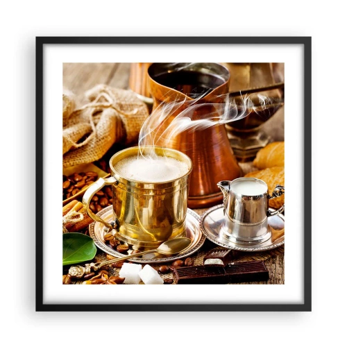 Plakat w czarnej ramie - Miłego dnia! - 50x50 cm