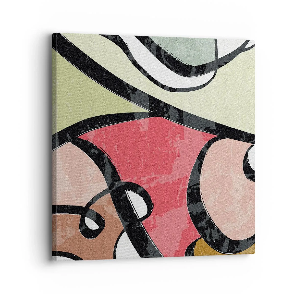 Obraz na płótnie - Piruety wśród barw - 30x30 cm