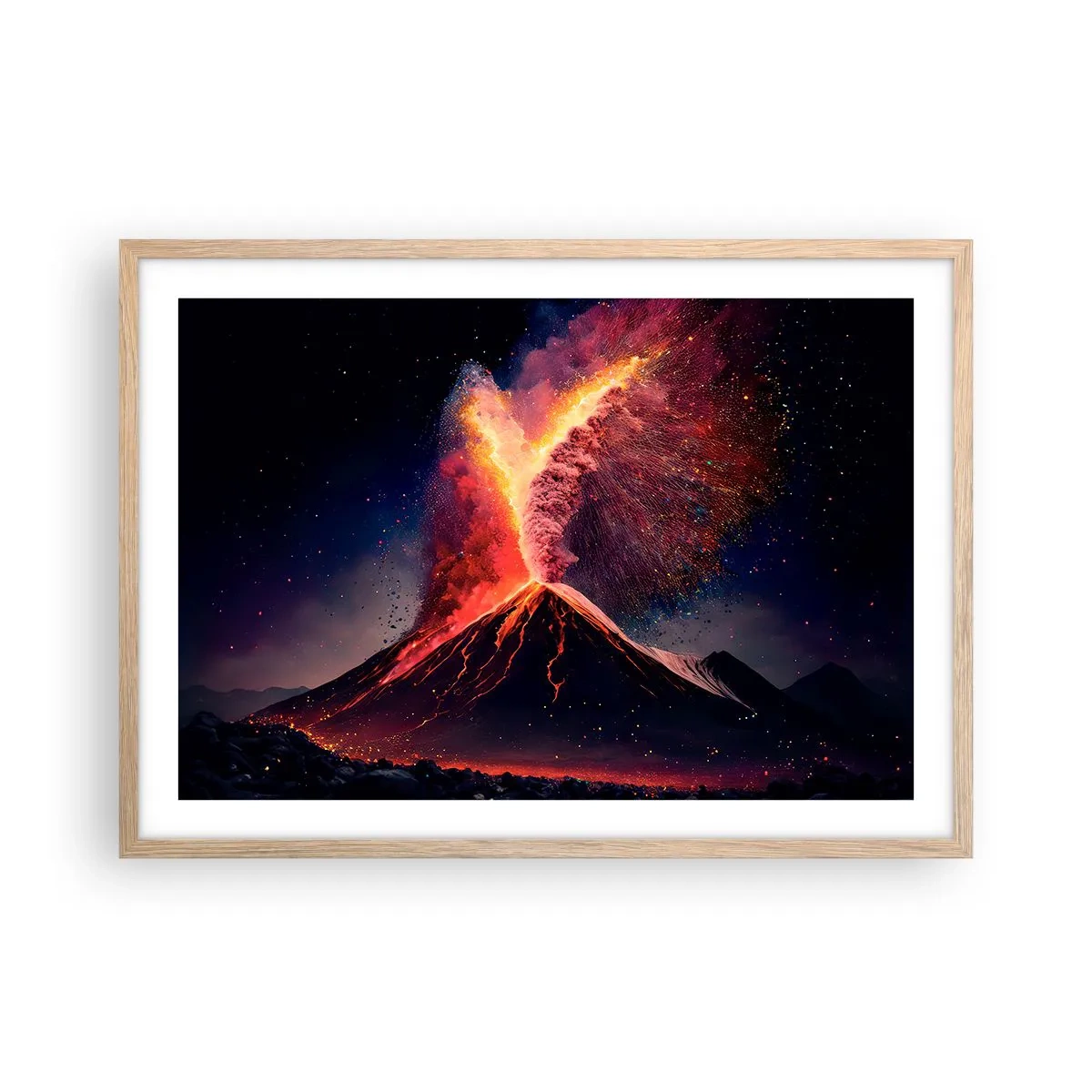 Plakat w ramie jasny dąb - Piękno i groza - 70x50 cm