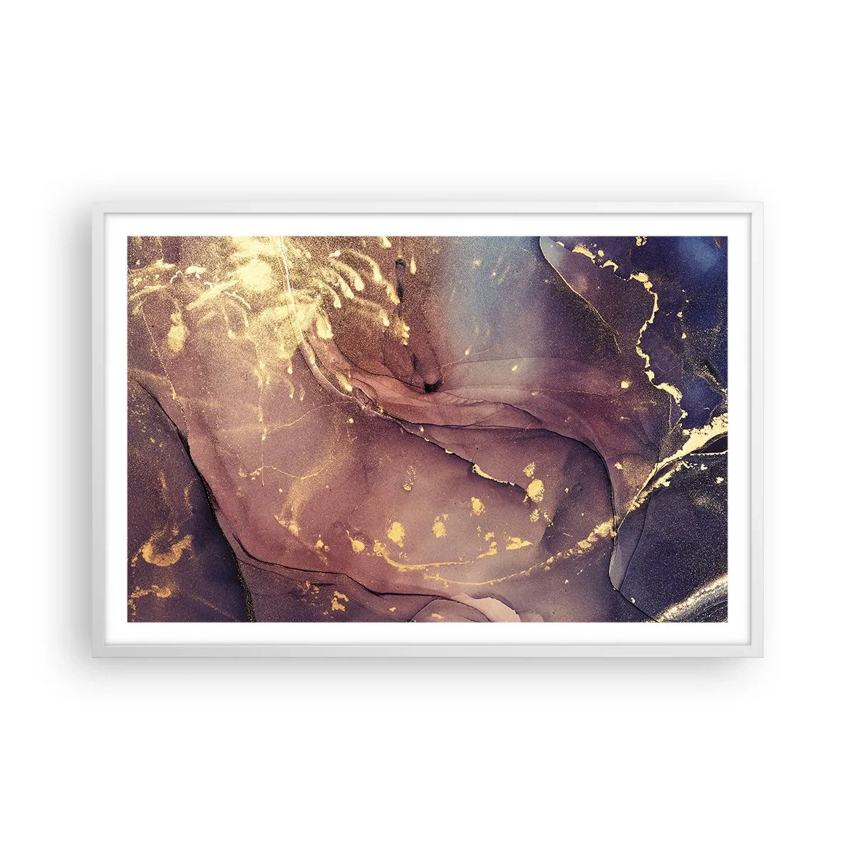 Plakat w białej ramie - Materia i duch - 91x61 cm