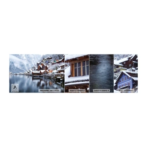 Fototapeta Próbka Standard Eco - W zimowej dekoracji - Krajobraz, Osada Górska, Zima - 100x30 cm