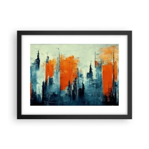 Plakat w czarnej ramie - Pejzaż nowoczesny - 40x30 cm