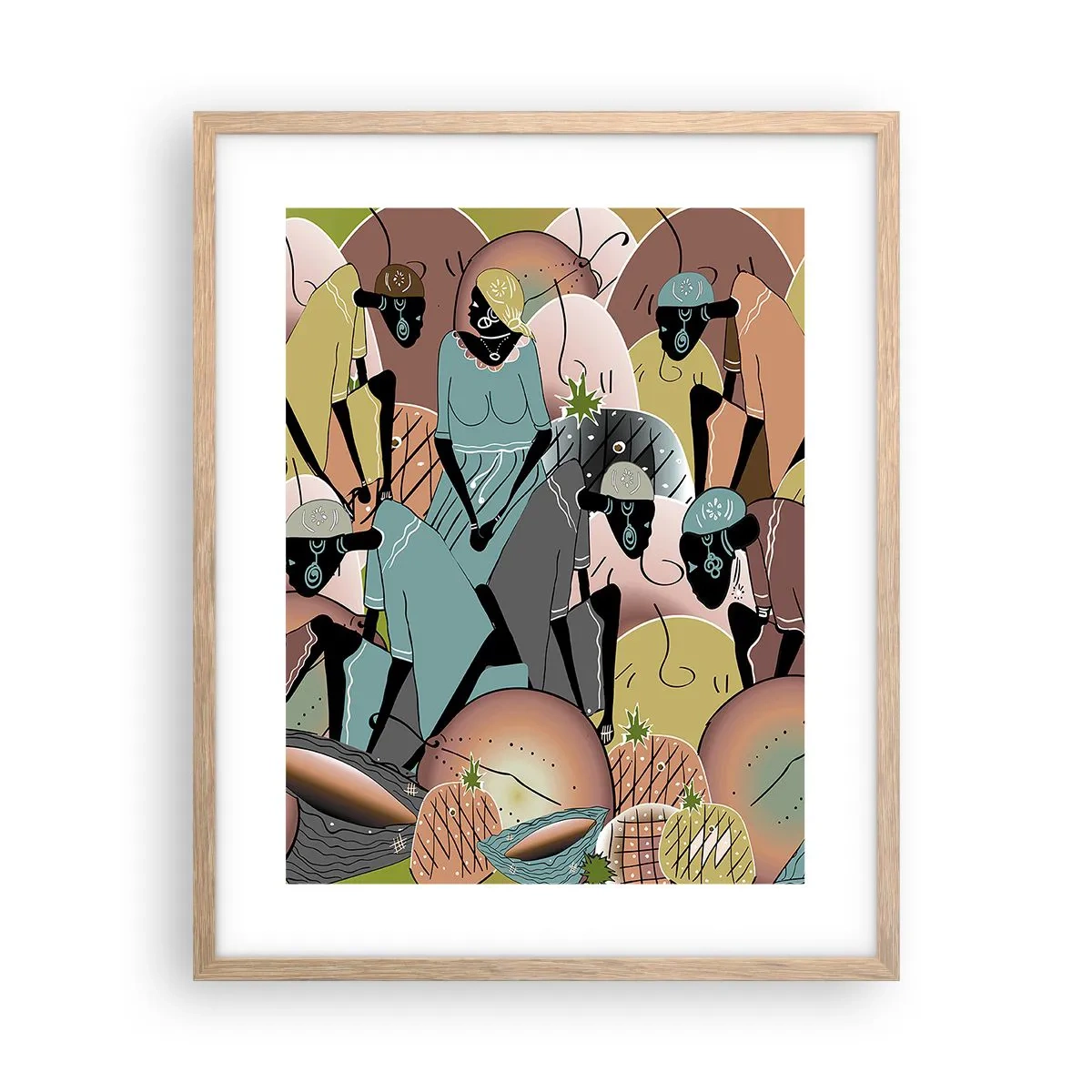 Plakat w ramie jasny dąb - Nadchodzi wielkie święto - 40x50 cm