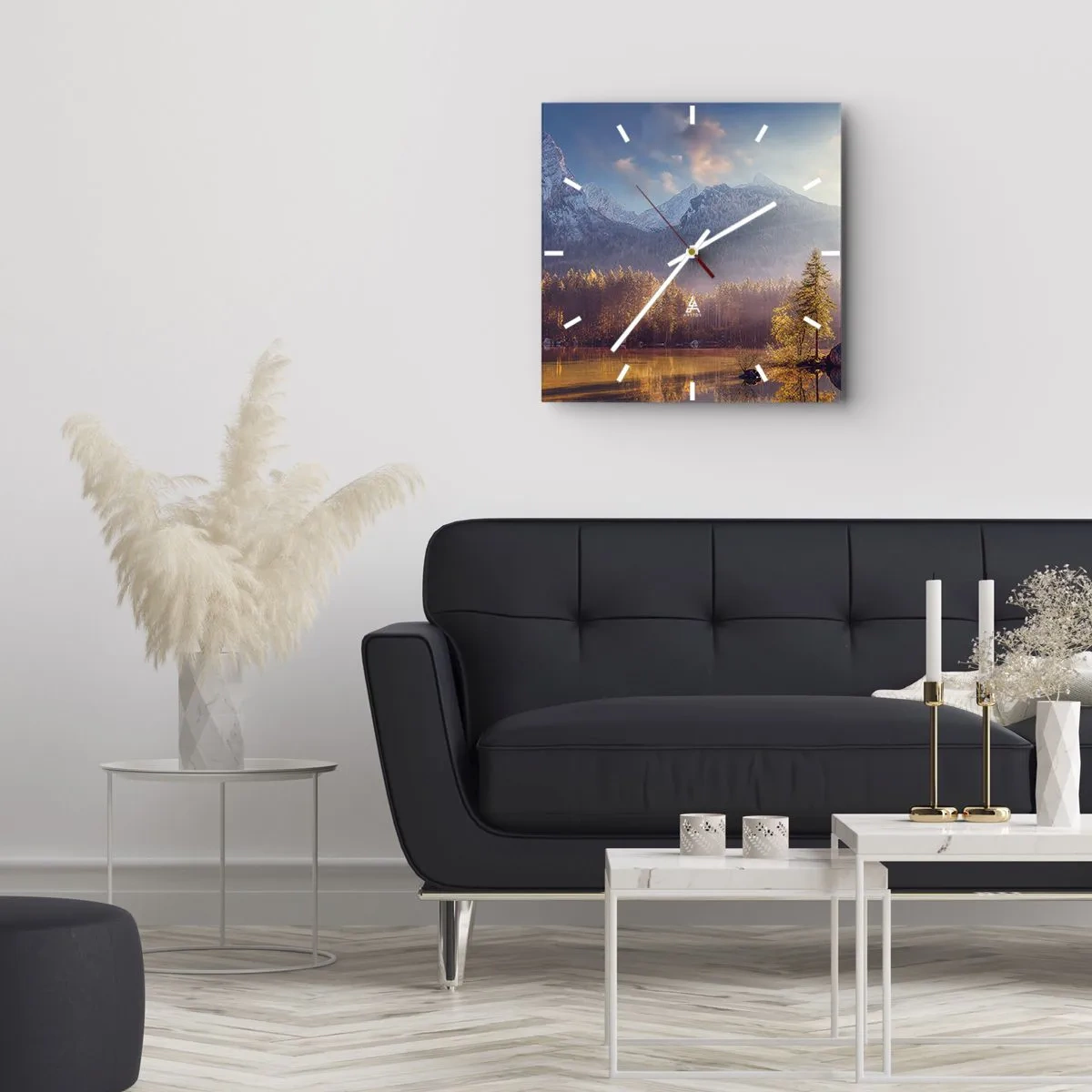 Zegar ścienny - W górach i dolinach - 40x40 cm