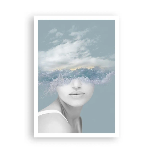 Plakat - Z głową w chmurach - 70x100 cm