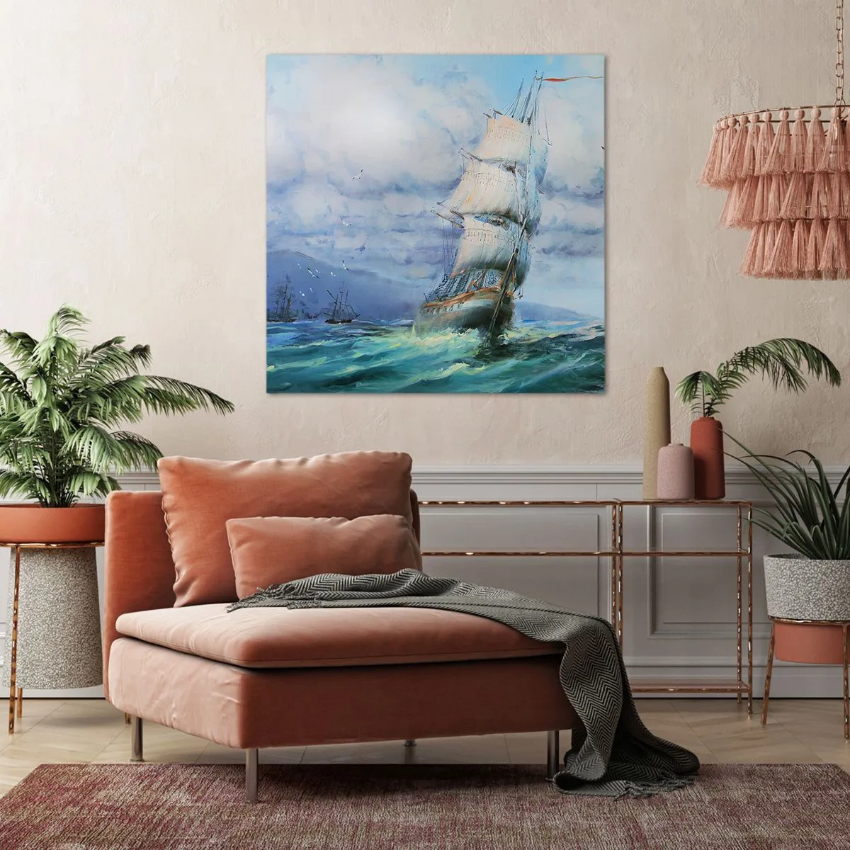 Obraz na płótnie - Pomyślnych wiatrów - 50x50 cm