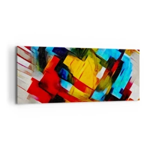 Obraz na płótnie - Różnobarwny przekładaniec - 100x40 cm