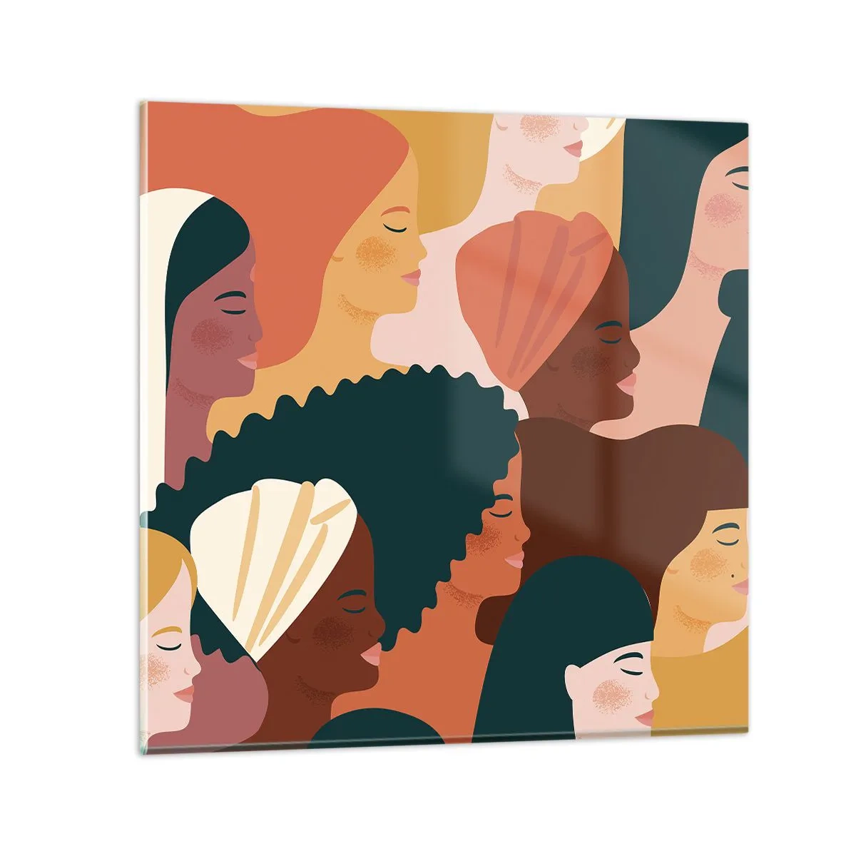 Obraz na szkle - Tylko kobiecość - 50x50 cm