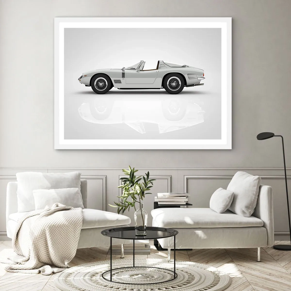 Plakat w białej ramie - Obietnica zabawy - 50x40 cm