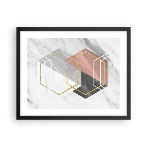 Plakat w czarnej ramie - Kompozycja łańcuchowa - 50x40 cm