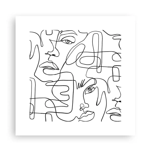 Plakat - W splątanych emocjach - 30x30 cm