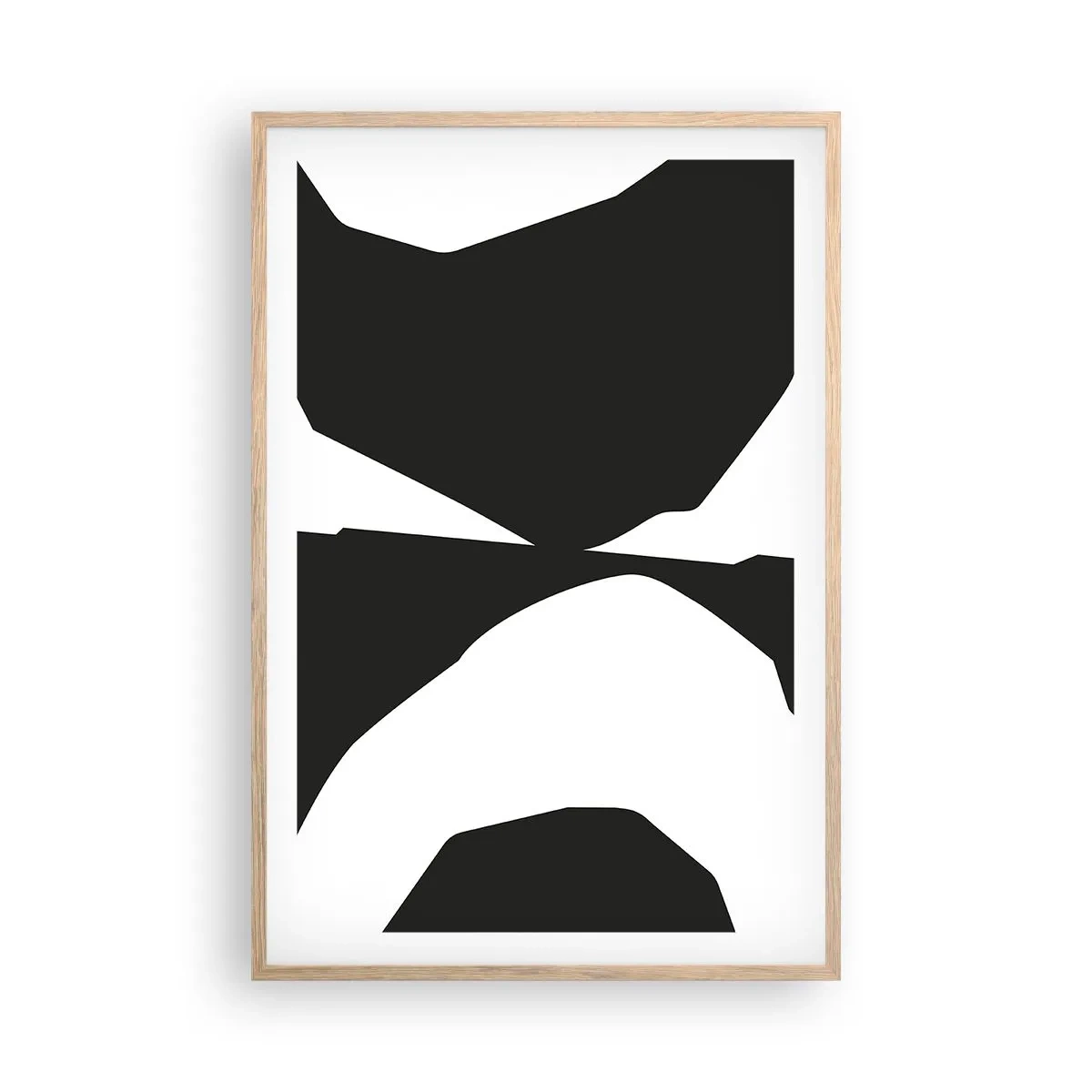 Plakat w ramie jasny dąb - Pozytyw -negatyw - 61x91 cm