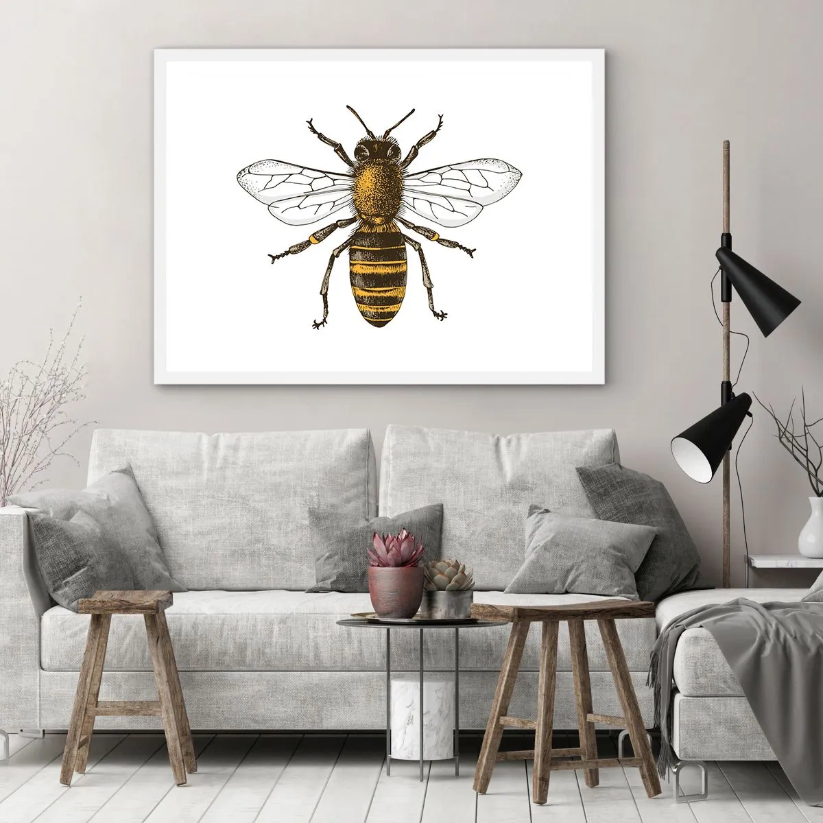 Plakat w białej ramie - Piękna i dobra - 40x30 cm