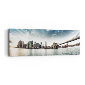 Obraz na płótnie - Szklana wyspa - 90x30 cm