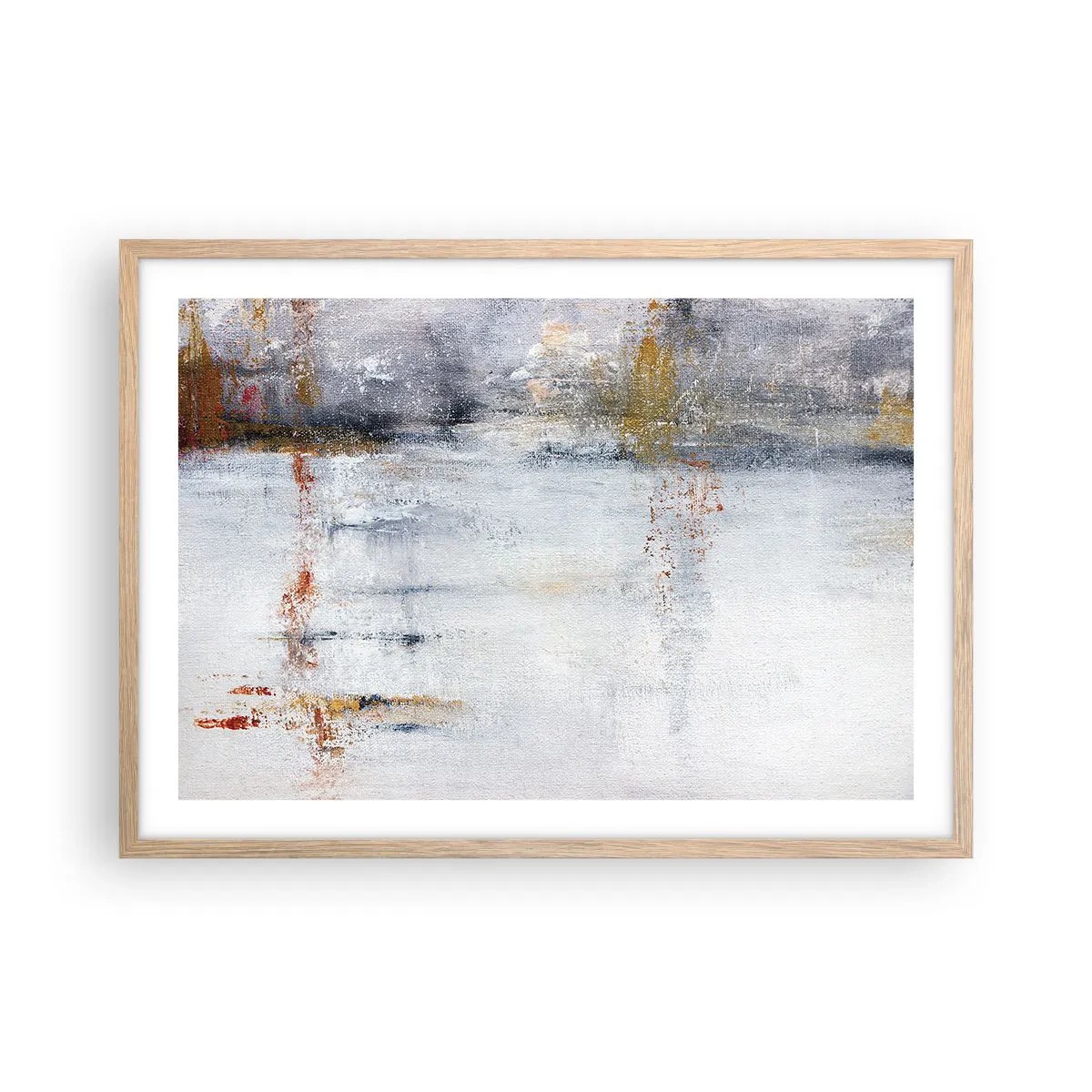 Plakat w ramie jasny dąb - Za powietrza zasłoną - 70x50 cm