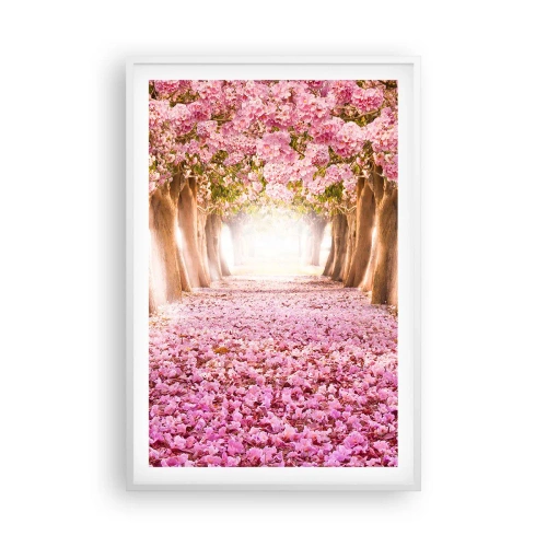 Plakat w białej ramie - Droga do raju - 61x91 cm