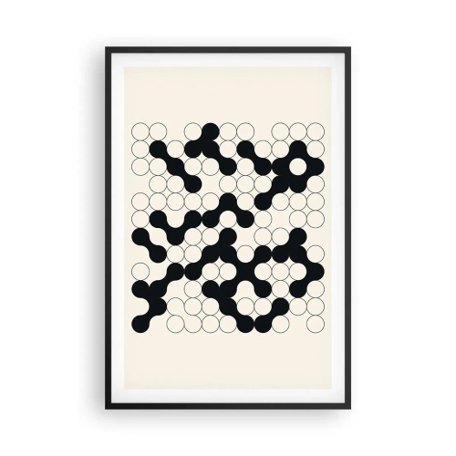 Plakat w czarnej ramie - Chińska gra – wariacja - 61x91 cm