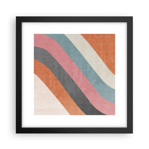 Plakat w czarnej ramie - Kompozycja diagonalna – ruch - 30x30 cm