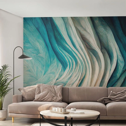 Fototapeta Samoprzylepna Deluxe Sticker - Błękitne nienasycenie - Sztuka, 3D, Abstrakcja - 200x140 cm