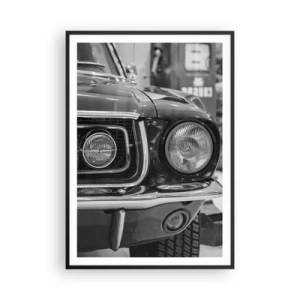 Plakat w czarnej ramie - Ostra jazda - 70x100 cm