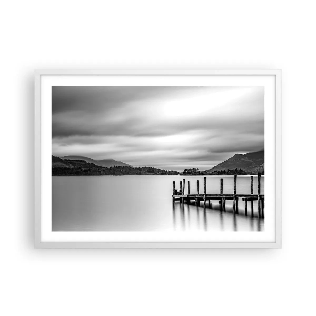 Plakat w białej ramie - Łagodność i siła - 70x50 cm