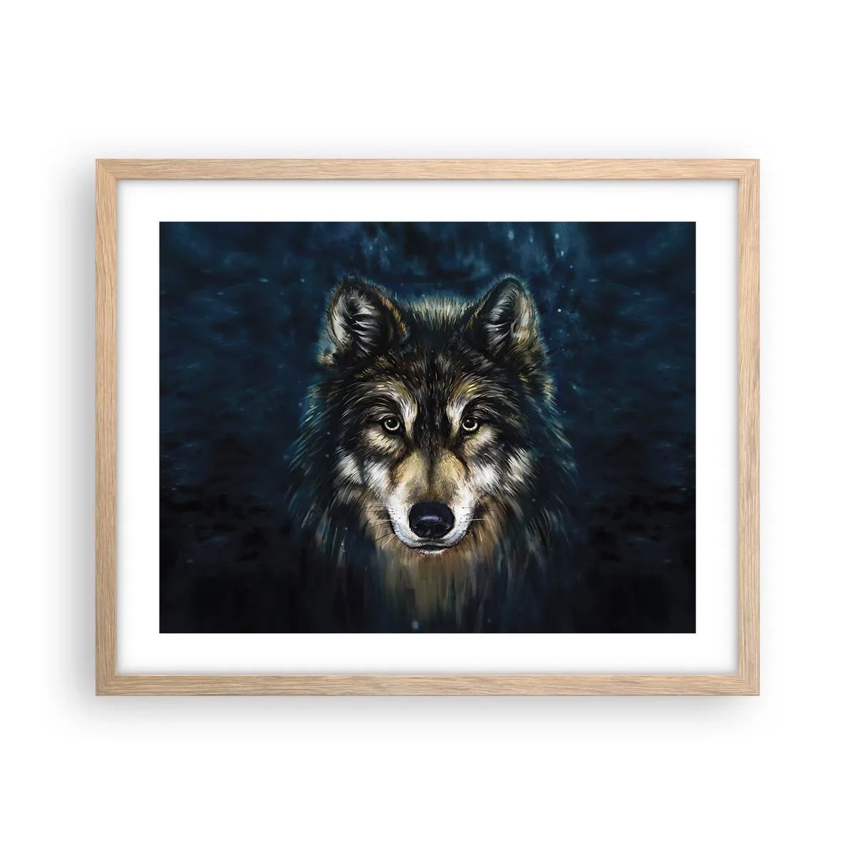 Plakat w ramie jasny dąb - Alfa? I omega - 50x40 cm