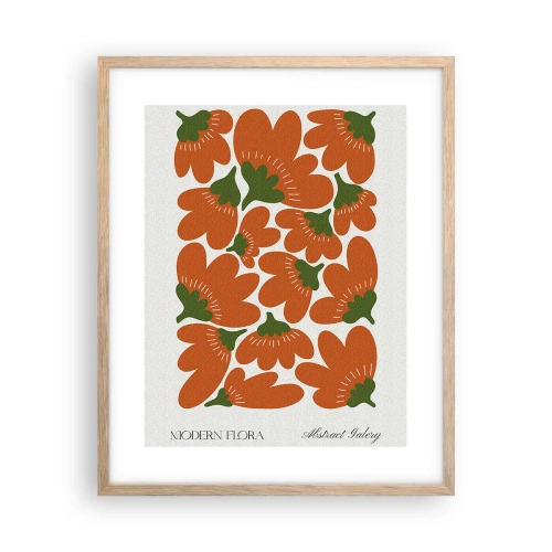 Plakat w ramie jasny dąb - Z życia kwiatów - 40x50 cm