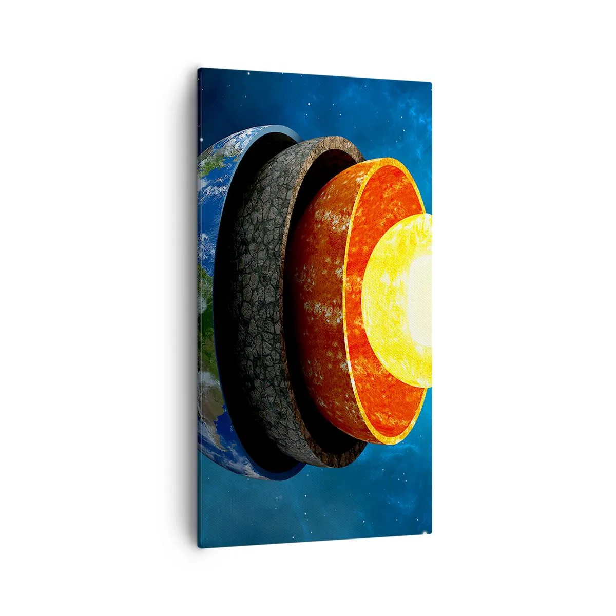 Obraz na płótnie - Wyprawa do wnętrz Ziemi - 55x100 cm