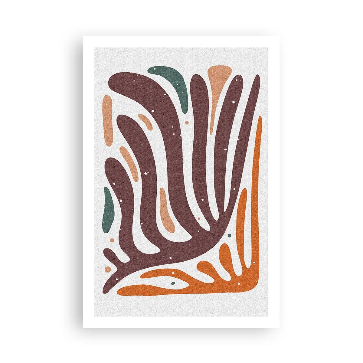 Plakat - Kompozycja organiczna promienista - 61x91 cm