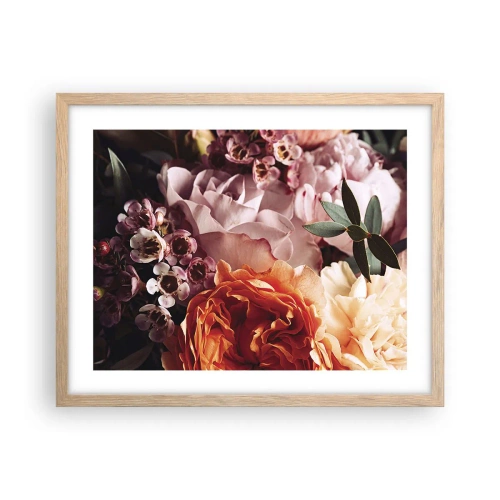 Plakat w ramie jasny dąb - Otulone pięknem - 50x40 cm