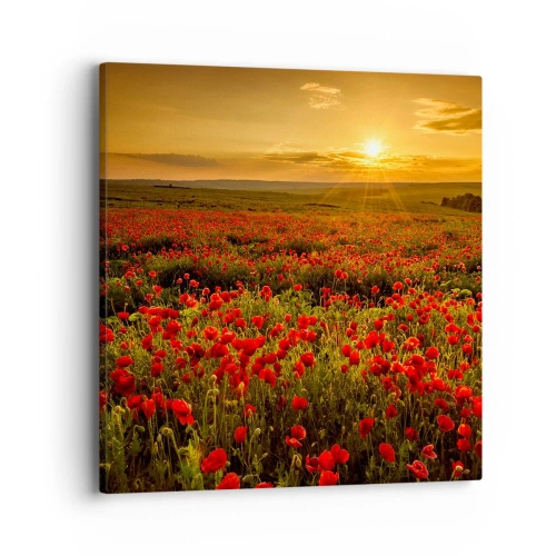 Obraz na płótnie - Wśród fali łąk szumiących, wśród kwiatów powodzi - 40x40 cm