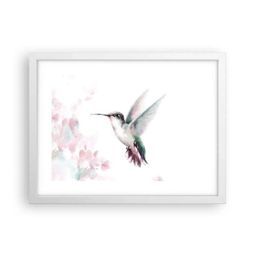 Plakat w białej ramie - Zatrzymany w trzepocie - 40x30 cm