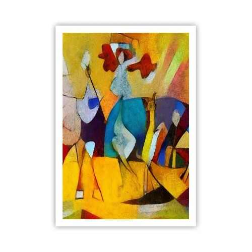 Plakat - Słońce - życie - radość - 70x100 cm